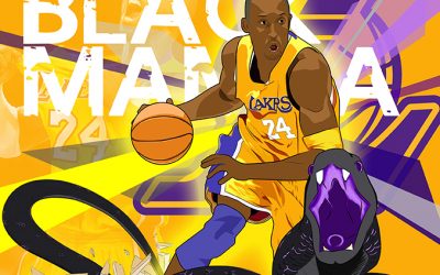 Tribute artwork for Kobe Bryant
